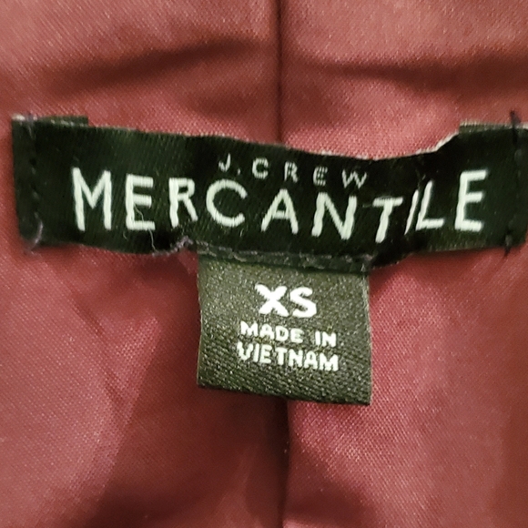 J Crew Factory Mercantile Fleece Vest  Burgundy Size XS - Picture 4 of 5